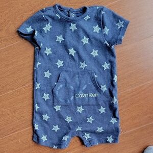 Calvin Klein Blue Star Romper 12M